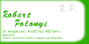 robert polonyi business card